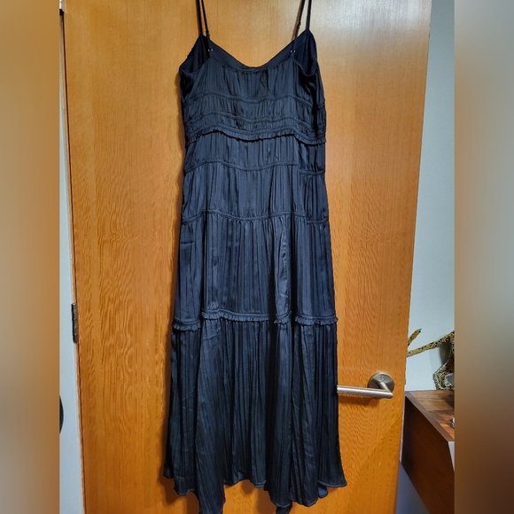 Anthropologie Ruched Slip Dress - black - Picture 6 of 6
